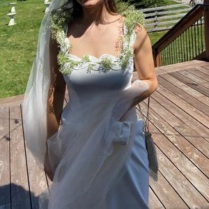 BRIDAL SET: sweet elegant 60s feel wedding gown